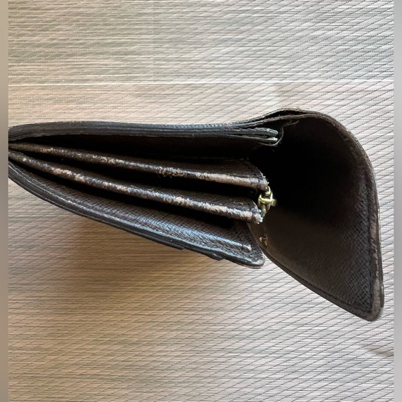 Authentic Damier Ebene Louis Vuitton Long Wallet #2 - Picture 10 of 16
